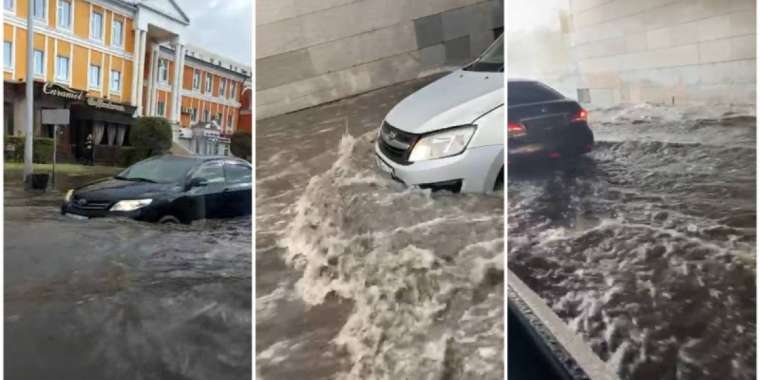 Нұр-Сұлтанның көшелері көлге айналды