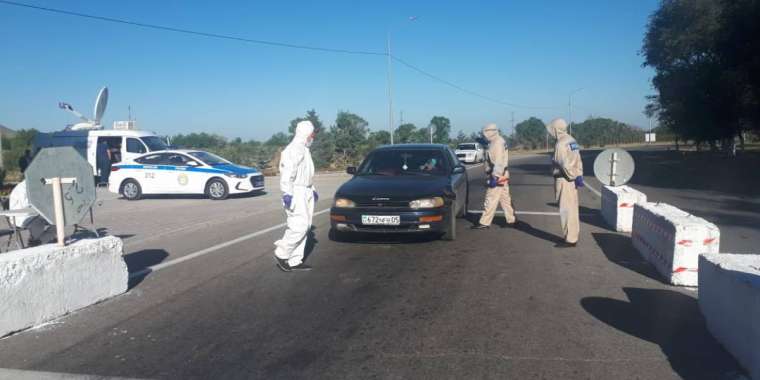 Алматы облысында санитарлық пост қойылды