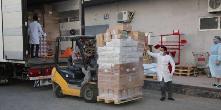 Атырауға дәрі-дәрмектің ірі партиясы тиелген жүк көлігі жетті