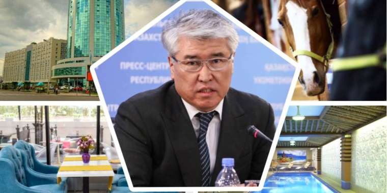 "Аузына май": Арыстанбек Мұхамедиұлының әйелінің байлығы