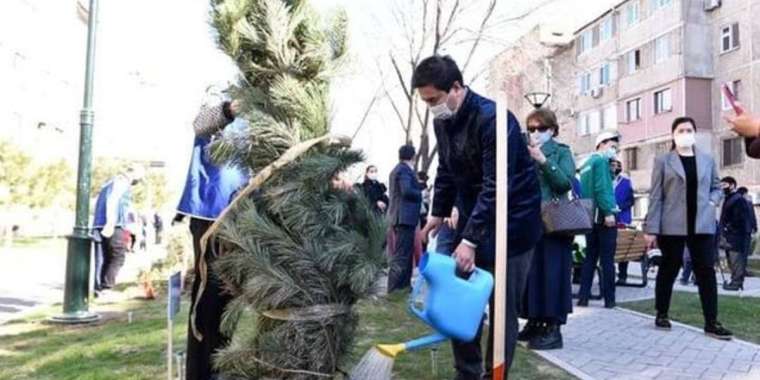 Шымкенттіктер «Наурыз тал» акциясын өткізді