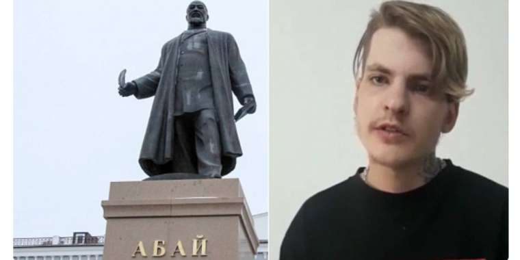 Абай ескерткішіне жұмыртқа лақтырған жігіт жазаланды