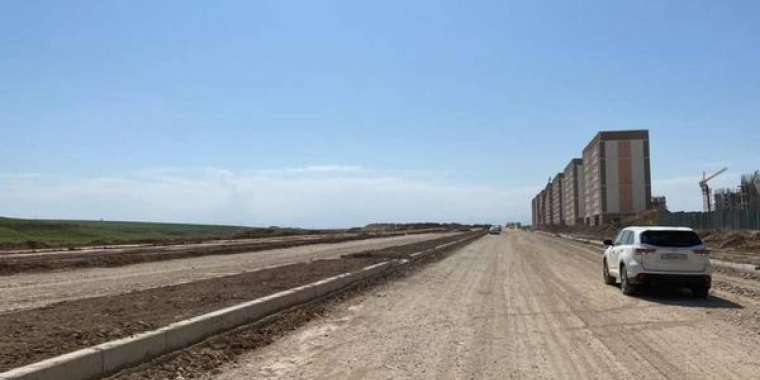 В МИКРОРАЙОНЕ ТУРАН ВЕДЕТСЯ СТРОИТЕЛЬСТВО ДОРОГ