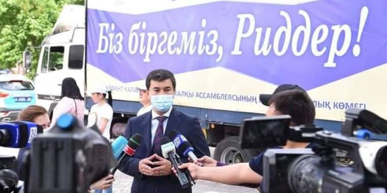 Шымкенттен Риддерге тағы да гуманитарлық көмек жөнелтілді