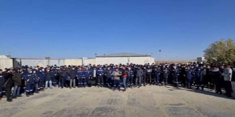 Бозашы мұнайшылары талап етіп жатыр (видео)