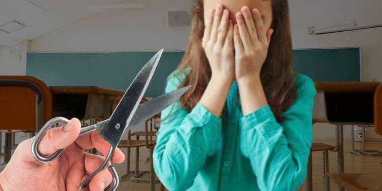 Алматы облысында мұғалім оқушының шашын кесіп тастаған