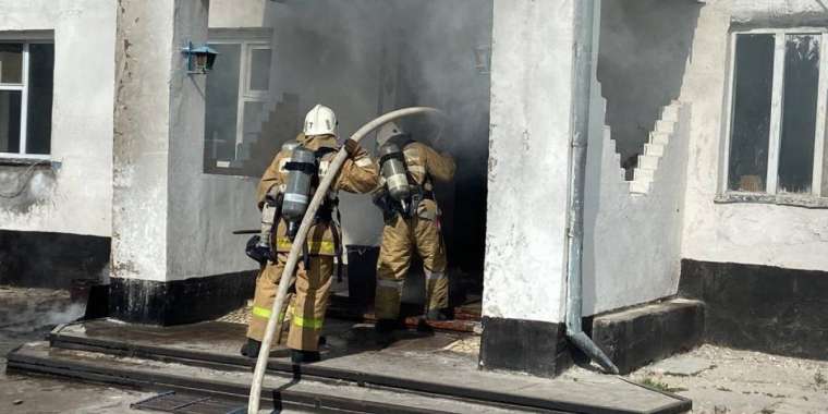 В колонии Нур-Султана проведены пожарно-тактические учения