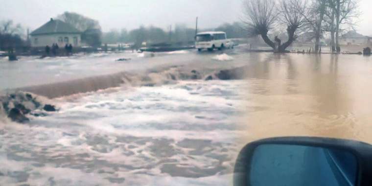 Түркістанда су тасқыны жалғасып жатыр