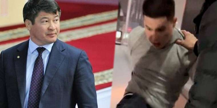 Дәулет Тұрлыхановтың ұлы екі адамды соққыға жықты