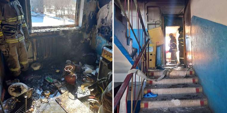 Теміртауда газ баллоны жарылып, балалар зардап шекті