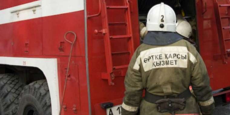 Дәмханадан өрт шығып, екі адам жансақтау бөліміне түсті