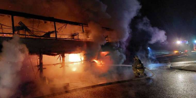 Жамбыл облысында жолаушылар автобусы өртенді