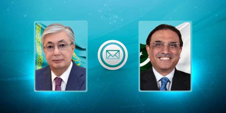 Мемлекет басшысы Асиф Али Зардариді Пәкістан президенті лауазымына сайлануымен құттықтады