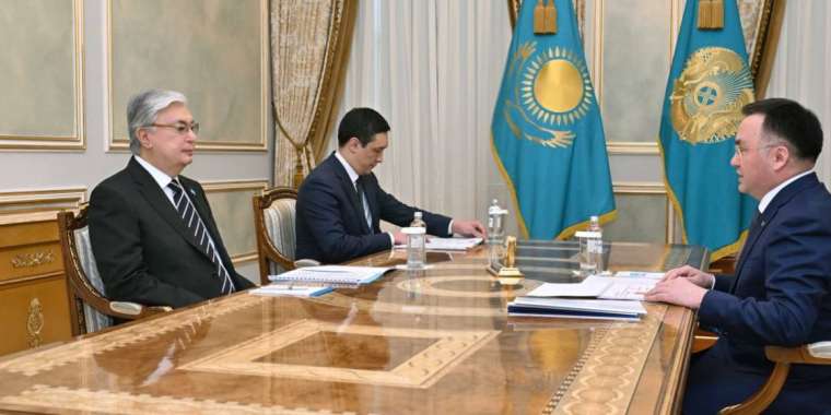 Мемлекет басшысы Жоғарғы Сот төрағасы Асламбек Мерғалиевті қабылдады