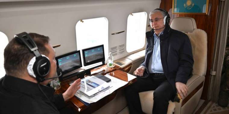 Су тасқыны: Президент Қостанай облысының қазіргі ахуалымен танысып жүр