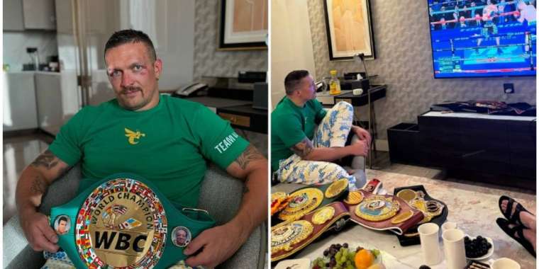 Усик кәсіпқой бокстағы бүкіл белдігін көрсетті