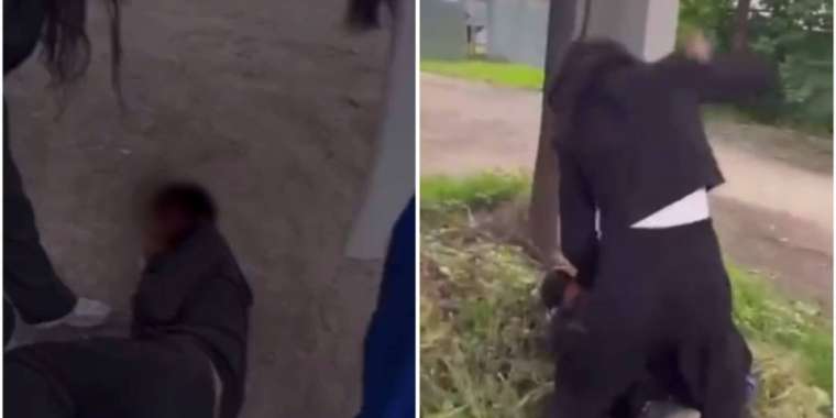 Желіде екі қыздың бір жігітті соққыға жыққан бейнежазбасы тарады