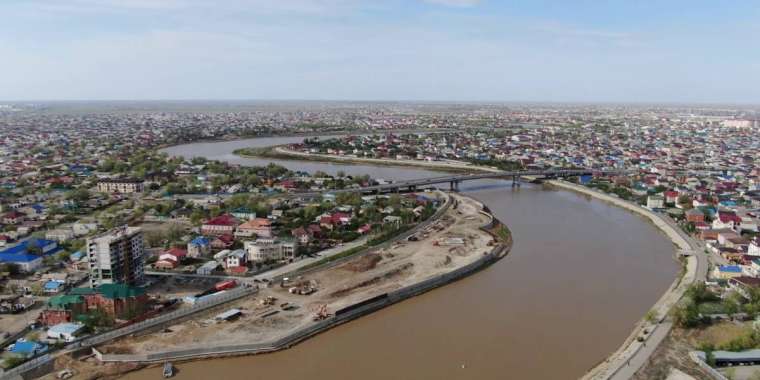 Атырауда Жайық өзенінің деңгейі 6 метрге жетті