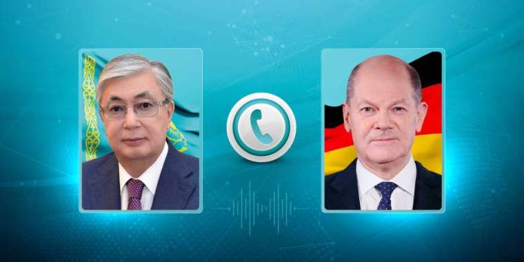 Тоқаев Германия канцлері Олаф Шольцпен телефон арқылы сөйлесті