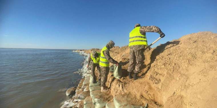 Атырау облысында Жайық өзенінің деңгейі төмендеп жатыр