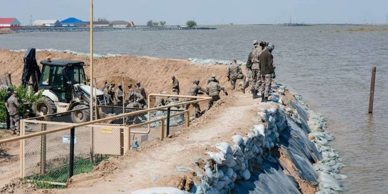 Су тасқыны: Жайық өзені тереңдетіліп жатыр