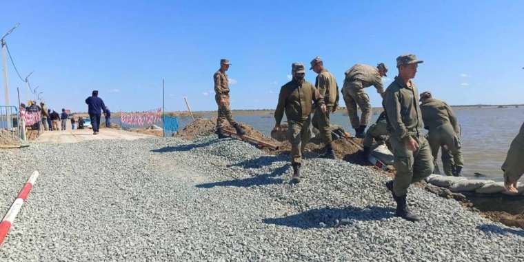 Атырау облысында бөгеттерде қауіпсіздік күшейтілді