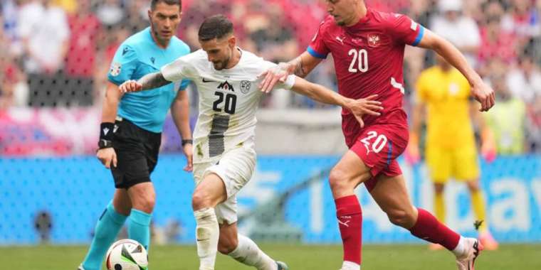 Еуро-2024. Словения-Сербия ойыны тең аяқталды