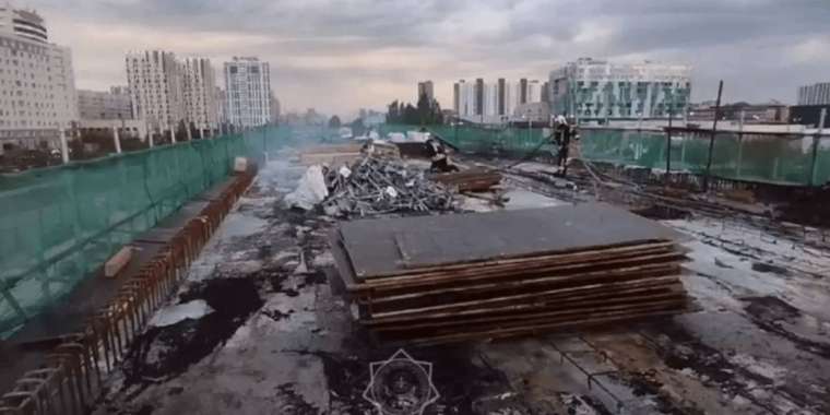 Астанада LRT өртенді