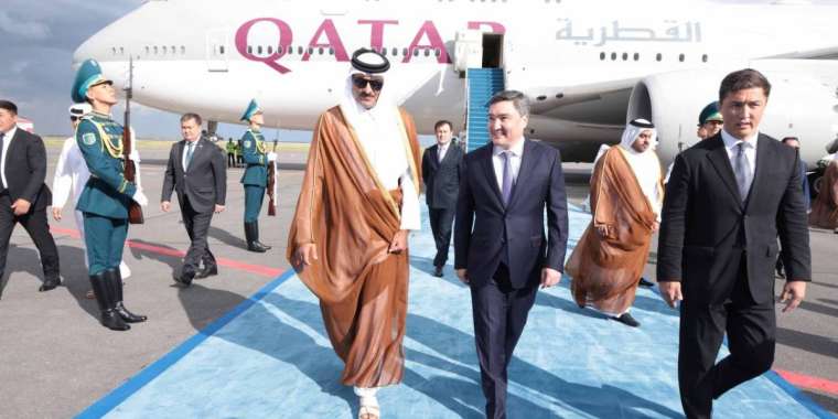 ШЫҰ саммитіне қатысу үшін Астанаға Қатар Әмірі келді