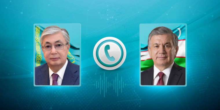 Қасым-Жомарт Тоқаев Өзбекстан Президентімен телефон арқылы сөйлесті
