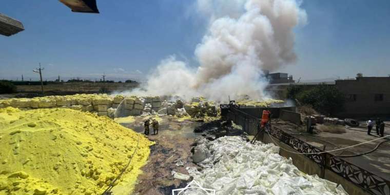 Шымкентте индустриялық аймақта өрт шықты (ВИДЕО)