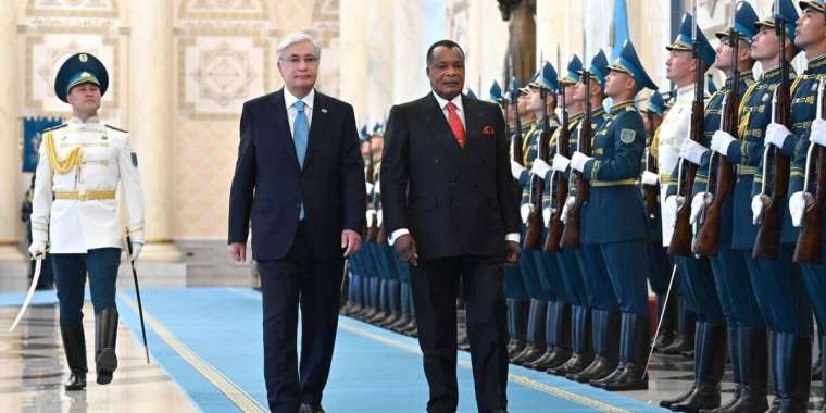 Тоқаев Конго президентін Ақордада қарсы алды