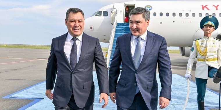 Қырғызстан президенті Садыр Жапаров Астанаға келді