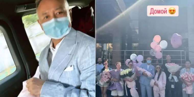 Баян Алагөзова төртінші қызымен перзентханадан шықты