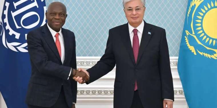 Қасым-Жомарт Тоқаев Халықаралық еңбек ұйымының басшысы Жильбер Унгбомен кездесті