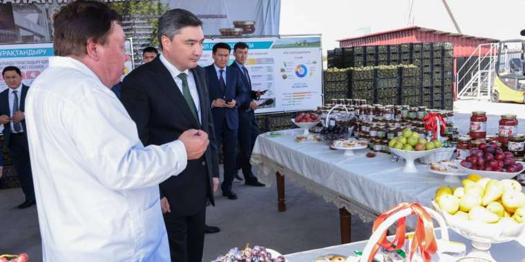 Олжас Бектенов Шымкентте бірнеше өнеркәсіп саласының дамуымен танысты