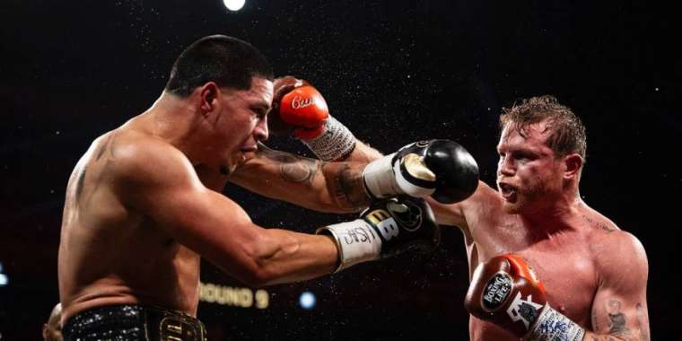 «Канело» Берлангиді жеңіп, чемпиондық атақтарын қорғап қалды