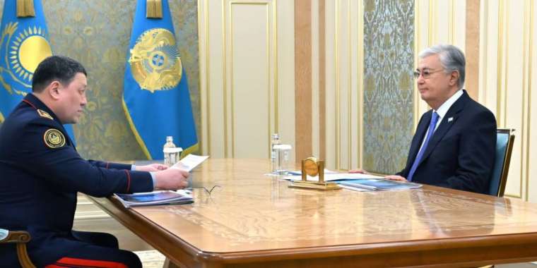 Президент Ішкі істер министрі Ержан Сәденовті қабылдады