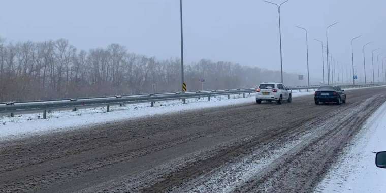 Қызылжарда қар жауып, боран соқты