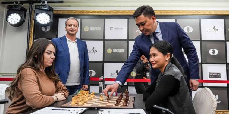 Аким сделал первый ход: В Шымкенте проходит второй этап женского Гран-при ФИДЕ