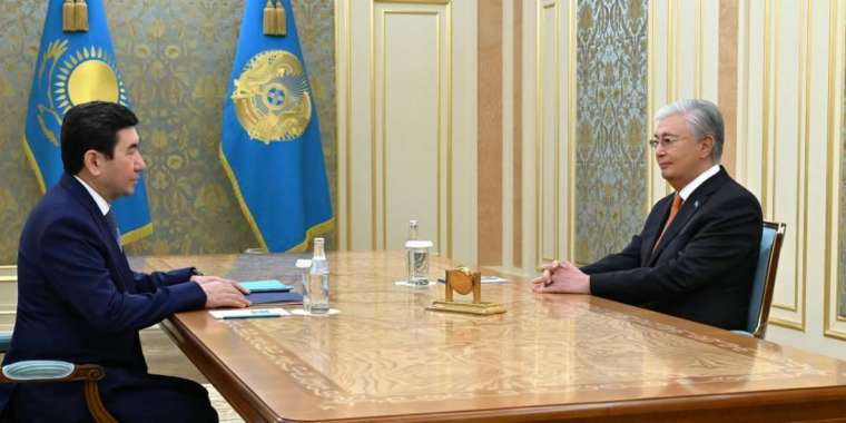 Тоқаев Мәжіліс төрағасы Ерлан Қошановты қабылдады