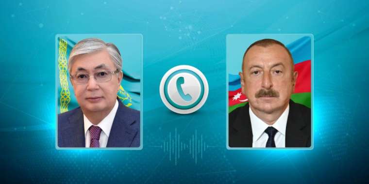 Тоқаев Әзербайжан Президентімен сөйлесті