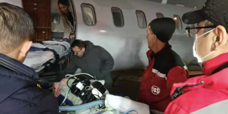 Ұшақ апатынан зардап шеккен соңғы науқастар өз еліне аттанды