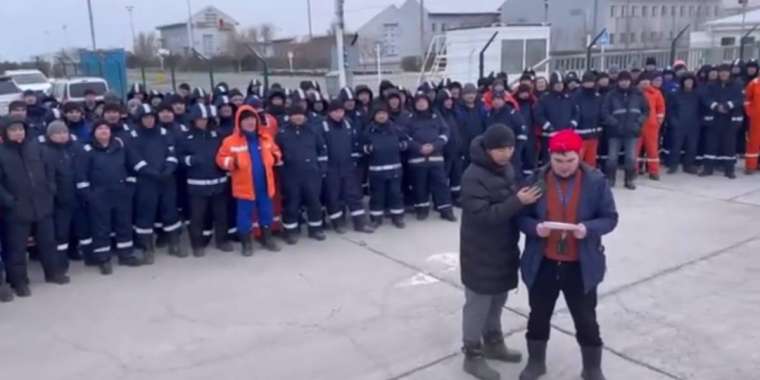 Қашаған мұнайшылары ереуілге шықты