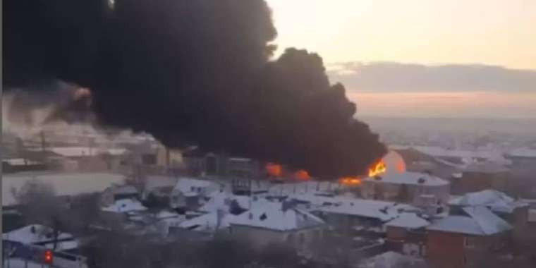 Петропавлда стадионнан өрт шықты