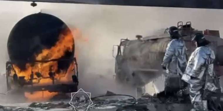 Жезқазғанда мұнай базасында өрт шығып, адамдар зардап шекті