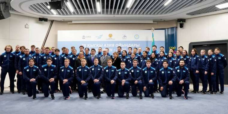Астанада ел спортшыларын IX қысқы Азия ойындарына салтанатты түрде шығарып салды