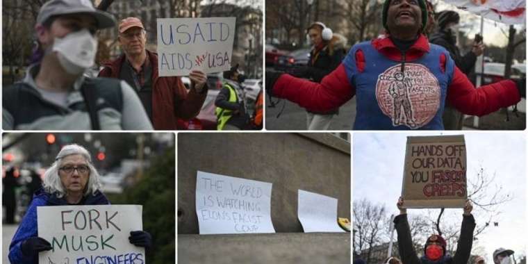 АҚШ-та Трамп пен Масктың саясатына қарсы наразылықтар басталды