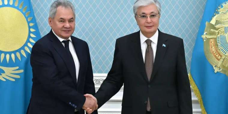 Қасым-Жомарт Тоқаев  Ресей Қауіпсіздік Кеңесінің хатшысы Сергей Шойгуды қабылдады