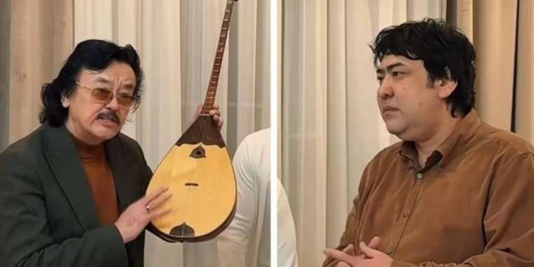 Мейрамбек Бесбаевқа қымбат домбыра сыйға берілді